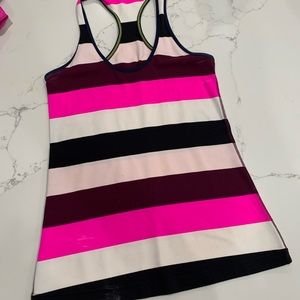 Lulu lemon racer back striped tank